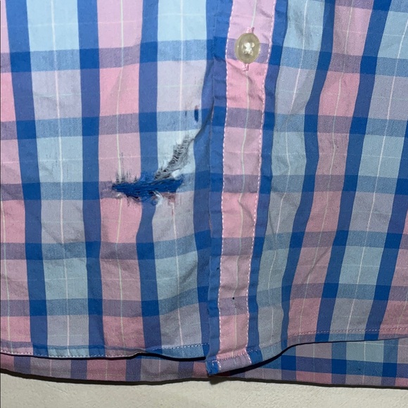 Vineyard Vines Blue and Pink Plaid Button-Down Shirt - Picture 4 of 4